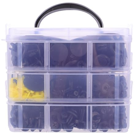TOVINANNA Kit 650 Pezzi Fermagli per Modanature e Paraurti Auto in Plastica Resistente Scatola, per Fissaggio Carrozzeria e Accessori Macchina Esterni