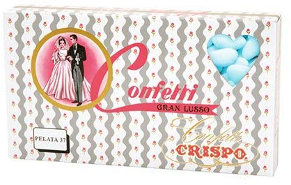 CONFETTI CRISPO | Mandorla Classica | PELATA 37 | Azzurro | 1 Kg