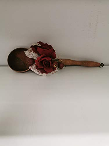 MESTOLO DECORATIVO IN RAME E LEGNO