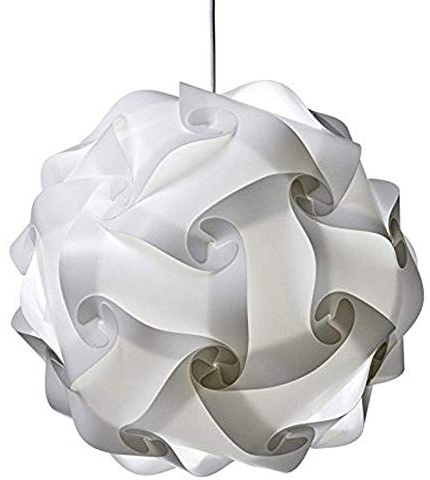 Leikance Spherical Chandelier Lampshade,Modern Puzzle Lampshade Flexible Chandelier Shade Ceiling Lamp Cover