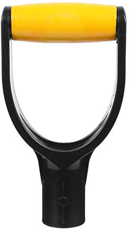 Cabilock 32 mm manico in plastica D di ricambio Forchette Pik Manopole per pala da neve, rastrello, vanga, sminuzzatore, accessorio da giardino nero giallo