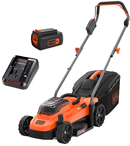 BLACK+DECKER 36V Lithium-Ion 33cm Lawnmower Kit 2.0Ah