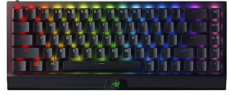 Razer BlackWidow V3 Mini HyperSpeed 65% Wireless Tastiera meccanica da gaming: tecnologia wireless HyperSpeed - Interruttori meccanici verdi - Tattile e cliccabile - Tasti ABS a doppio caldo - Durata