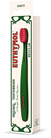 Euthymol Regular Brosse à dents, Compact Petit Plein Tête, Poils doux, Triple Courbe Ergonomique Brosses à dents manuelles, Sensible Gencive Dents, Soins Quotidiens Oral Émailler Dentaire…