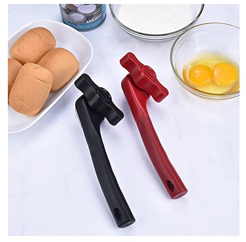 Abre Botes CAN Manual de acero inoxidable CAN Abrelatas fácilmente abrelatas con knob cocina Abridor De Tarros (Color : Red 2 Pcs)
