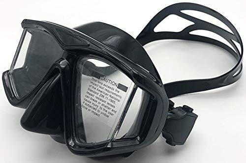 Masque de plongée avec dioptrie dioptrine, lentilles en résine OWN4B Masque de plongée pour Adultes et Enfants avec myopie (Noir, -5,5)