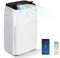 COSTWAY 5 in 1 Portable Air Conditioner, 12000BTU/1400BTU Mobile Heater, Cooler, Dehumidifier, Fan with WiFi Smart APP, Sleep Mode, LED Display, Remote Control, 3 Speeds & 24H Timer (12000BTU)