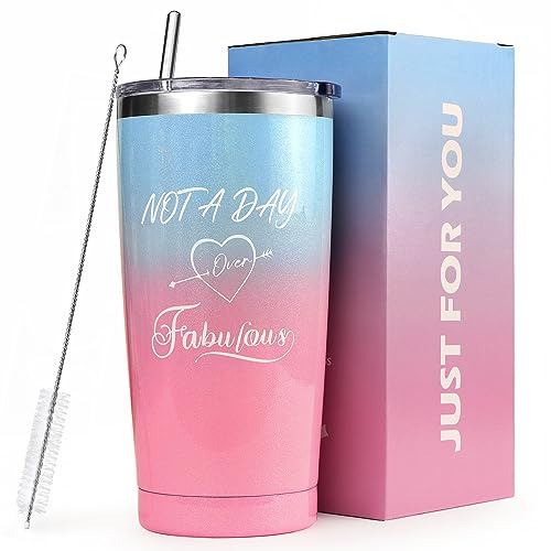 Birthday Gifts Presents for Mum Mummy Mother Her from Daughter,Son Mothers Day Gifts Personalised Christmas Santa Gifts Idea for Women on Her Birthday Tumbler with Straw and Lid Thermos Travel Mug