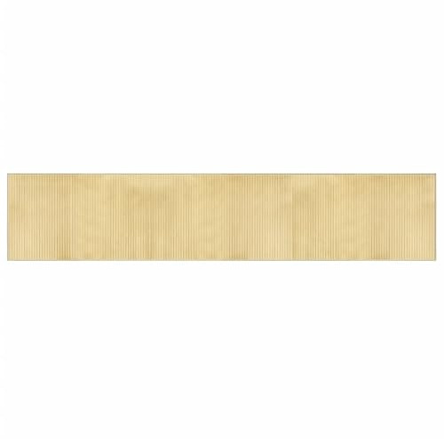 vidaXL Teppich Rechteckig Hell Natur 60x300 cm Bambus
