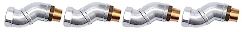 Ronlok 4Stück 3/4 Kraftstoffschlauch Swivel 360 Drehbarer Anschluss für Kraftstoffdüse Multi Plane Fuel Plane Swivel