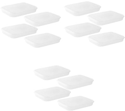 PRETYZOOM 12piezas Contenedor De Almacenamiento De Alimentos Para Frigorífico Caja De Conservación De Bacon y Para Carnes y Comida Cocinada Ligera y Portátil