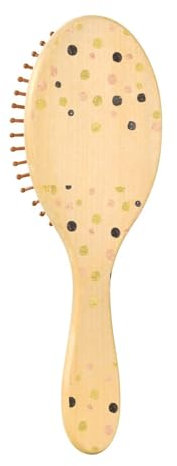 Wooden Brush Paddle Hairbrush Wooden Brushes For Hair Massage Hair Brush Rose and Gold Glitter Confetti Dp-03