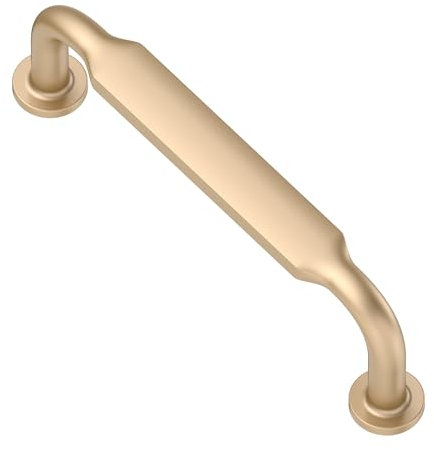 Alzassbg AL3503SCG Schrankgriffe, Champagner-Kupfer, 96 mm, Loch-Mittelbogen, moderne Schrankgriffe, Küchenschränke, Hardware für Schränke und Schubladen, 6 Stück