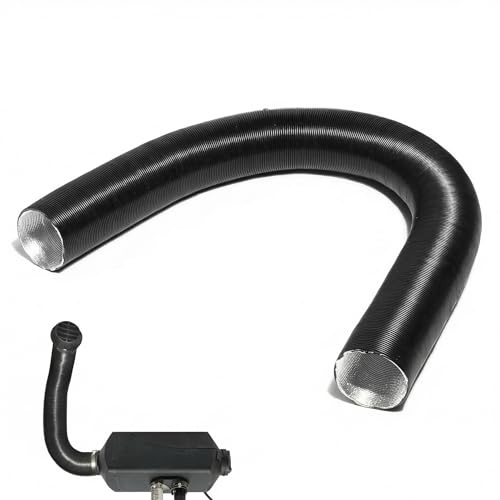 Jayruit Tuyau d’Admission d’Air Flexible en Aluminium 50 mm pour Voiture, Conduit d’Air Chaud et Froid Résistant aux Hautes Températures et Ignifuge, pour Chauffage, Ventilation, Réparation(300 cm)