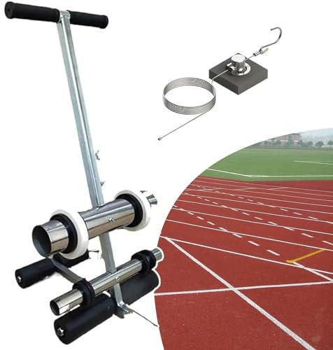 WQZzjm Bandmarkierungsmaschine, Handdruck-Bandklebemaschine, Handdruck-Bodenmarkierungswerkzeug mit Zeichenkreis-Set für Auffahrt, Asphalt oder Beton