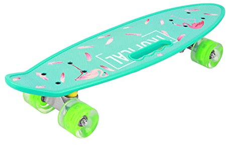 Anfänger-Longboard, Magnetkern-Longboard mit PU-Flash-Rädern, Geeignet für Outdoor-Reisen