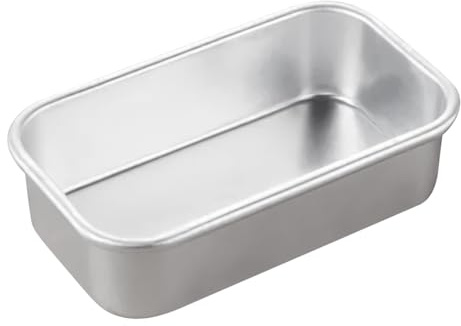Cozylkx Stampo per Plumcake in Alluminio, Stampo Rettangolare per Pane, Stampo Antiaderente per Dolci, Scatola per Pasticceria per Pane, Pagnotte, Torte E Dolci, 12cm x 7cm x 3cm