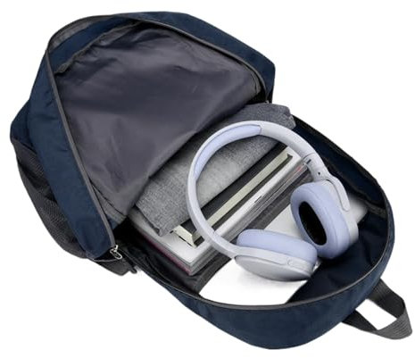 Nuyhgtr Zaino da trekking pieghevole, leggero, grande 30 l, impermeabile, per esterni, zaino da viaggio compatto per uomini e donne, campeggio, ciclismo, trekking, 30 x 15 x 46 cm, Blu scuro, Refer to