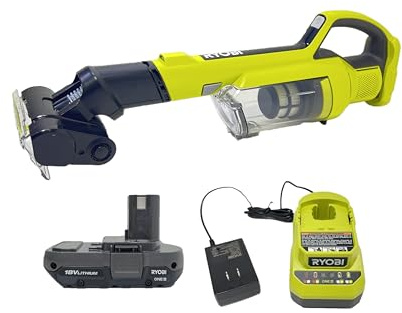 RYOBI 18 Volt PCL700B Cordless Hand Vacuum with Powered Brush Kit (Battery and Charger Included)
