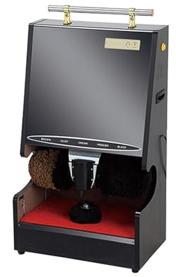 Electric Shoe Polisher with Far Infrared Sensor Switch - Electric Shoe Shine & Buffer Cleaner Kit for Home, Hotel, and Bank Use
