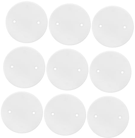 DECOMELODY Plaques De Prise Octogonales Multifonctions 25 Pcs – Plaque De Recouvrement Du Boîtier De Plafond – Matériau Plastique Blanc – Protection Pour Câbles Électrques Pour Maison Et Bureau
