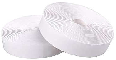 Homoyoyo 5m Ruban De Fixation Auto-agrippant Blanc Ruban Adhésif Pour Câbles Et Fermoirs Pratiques