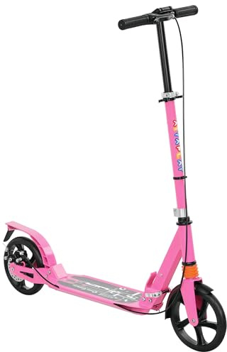 AIYAPLAY Roller Kinder 6-12 Jahre Scooter mit Bremse, Klappbarer Höhenverstellbarer Kinderroller Cityroller Kickscooter für Kinder Jugendliche bis zu 100 kg