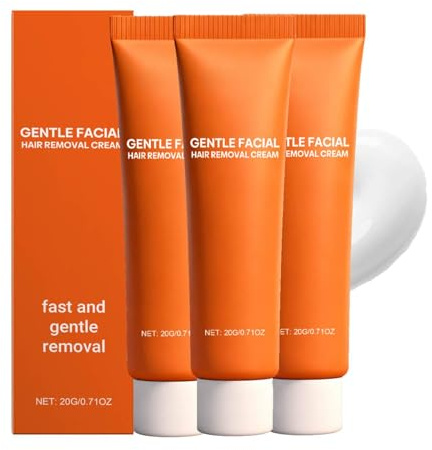 Herbionyx Enthaarungscreme Gesicht, Herbionyx Facial Hair Remover Cream, Enthaarungscreme, Gesichtshaarentferner für Frauen, Pflegecreme Für Oberlippe, Wangen und Augenbrauen, normale Haut (3)