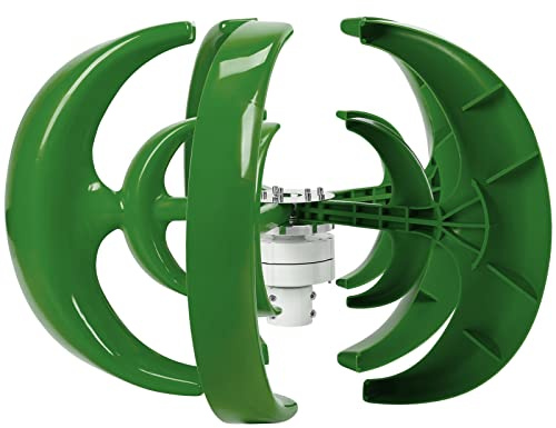 Haofy Kit D'éolienne 800 W, Générateur électrique à 5 Pales avec Régulation Efficace du Courant – Idéal pour Les Bateaux, Terrasses, Cabines ou Maisons Mobiles (48V)
