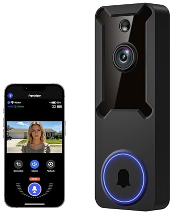 1080P Video Doorbell Camera Wireless, Security Camera with Battery Powered