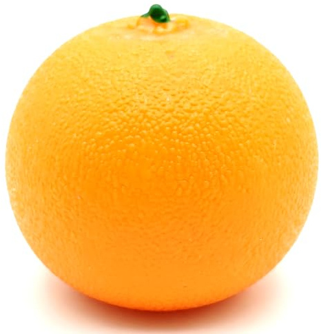 Balle Anti-Stress Orange, Jouets sensoriels Doux, Jouet à Presser en Forme de Fruit réaliste, à Rebond Rapide, pour Enfants et Adultes, Orange