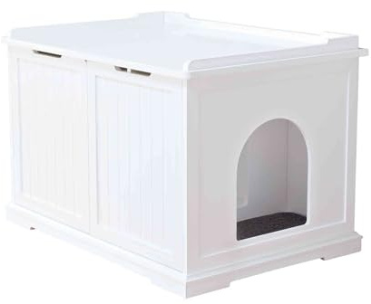 Trixie 40233 Katzenhaus für Katzentoilette XL, 75 × 51 × 53 cm, weiß
