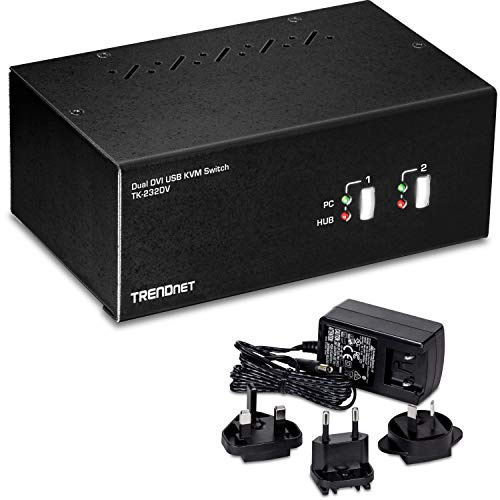 TRENDnet KVM-/Audio-/USB-Switch 2 x KVM/Audio/USB 1 lokaler Benutzer Desktop