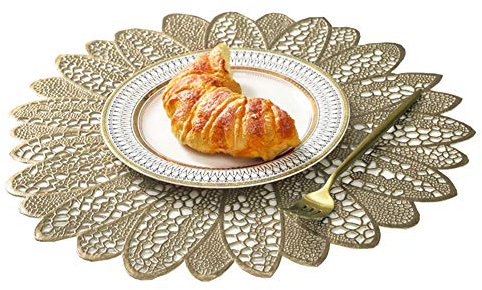 KingbeefLIU Rotondo Antiscivolo Scodella Vuota Piatto Tovaglietta Tazza Da Tè Stuoia Di Natale Tavolo Da Pranzo Decor Stile Semplice Decorazione Domestica Tappetino Antiscivolo Blu