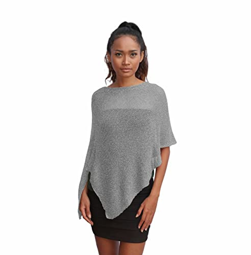 creazioni unique Poncho Coprispalle da Donna Elegante da Cerimonia o Sera - Poncho Donna Estivo e Primaverile in Rete di Viscosa Termica Profumato con Essenza di Fiore di Ciliegio