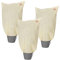 Gardebruk Housse de Protection pour Plantes Lot de 3 100x80cm 70g/m² Fermeture éclair Voile d'hivernage bâche de Protection Beige