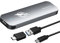 Dogfish Externo Portátil SSD 256GB Ngff 2242/2260/2280 Gris Metálico USB 3.1 Tipo-C Ultraligero, Mini, Transpirable, Unidad de Estado Sólido para Mac/Windows/Android/Linux (Máximo 6 Gbps, con LED)