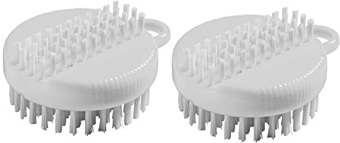 haug bürsten Nagelbürsten - doppelseitig mit Borsten aus Nylon 6.6-2 Stück - Farbe: Weiß - Maße: 75x60x30mm - Made in Germany