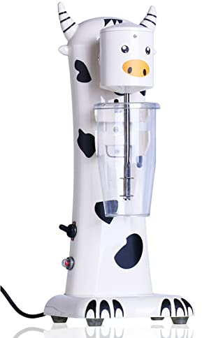 Batidora eléctrica de 2 velocidades Máquina de batidos de leche Mezclador de bebidas Batidora de batidos de acero inoxidable Coctelera para batidos de leche cremosos, batidos de proteínas, c
