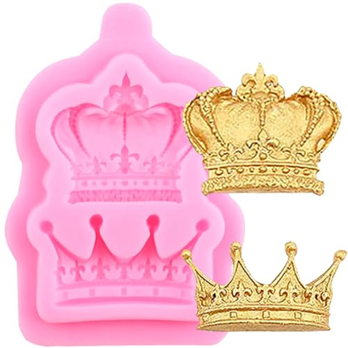 XMOLDNMS Moule en silicone pour décoration de gâteau en forme de couronne et pâte à sucre en argile polymère