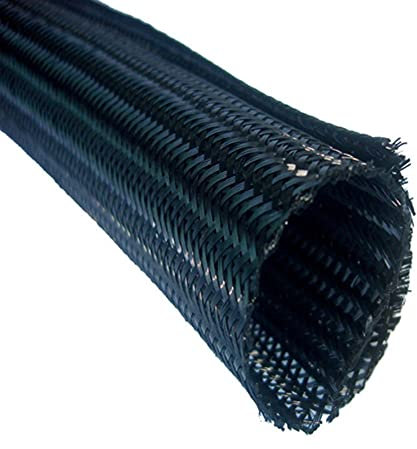 Kabelschlauch,Kabelschutzschlauch Erweiterbare geflochtene Kabelhülse PET Selbstschließender isolierter Flexibler Rohrschlauch Draht Wrap Protect(Size:Diameter 19MM)
