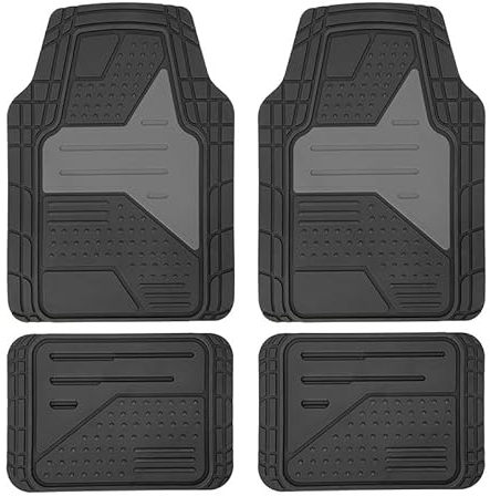 ZHAOYIJIE 4 Stück Auto Anti Rutsch Gummi Fussmatten für Kia Sportage 2018-2023, Allwetter Bodenschutz Unterlage,rutschfeste Verschleißfest Teppich Matten Innere Schützen ZubehöR,C-Gray