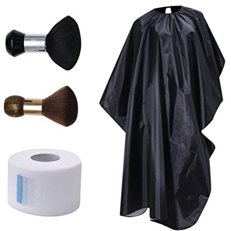 BELLIFFY Outils De Coiffeur Cape De Coupe De Cheveux Brosse à Poussière De Cou Et Bandes De Cou Pour Coiffeur Professionnel Et Usage Domestique