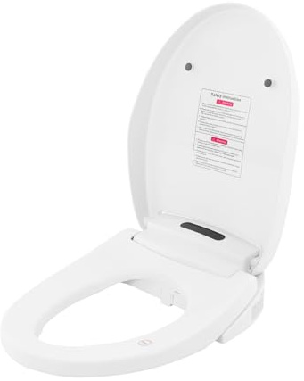 Smart Bidet Beheizter Toilettensitz mit Fernbedienung, Japanische Toilette Sitz mit Warmwasser & Trockner, Selbstreinigende Düse aus Volledelstahl, Nachtlicht, IPX4 wasserdicht
