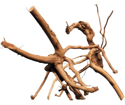 WabiFlur - Madera Redwood Natural para Jardín de Acuario Nano y Terrarios - Recrea un Ambiente Salvaje y Único, Tamaño Mediano Pieza Única 15-20 cm