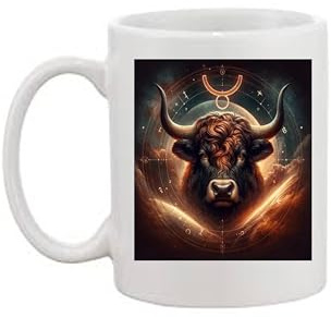 Tazza con segno zodiacale del Toro con caratteristiche forti