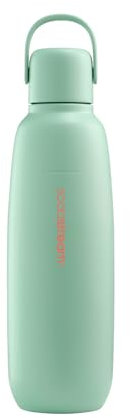 SodaStream Fizz&go Cool Bouteille en métal de 0,9 l - Passe au lave-vaisselle - Compatible avec Duo, E-Duo, Terra - Garde au chaud et au froid jusqu'à 12 heures - Sans BPA - 1 pièce