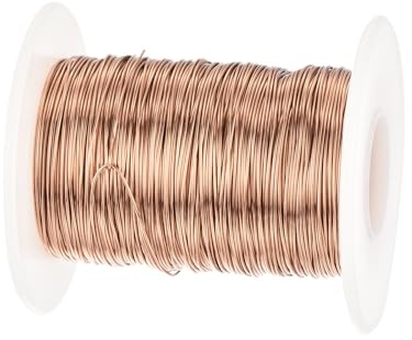 QUARKZMAN 0,5 mm Kupferdraht 246ft (75m) Emaillierter Copper Wire Magnetwicklungsdraht 150 Gramm 155C für Transformatoren Induktoren