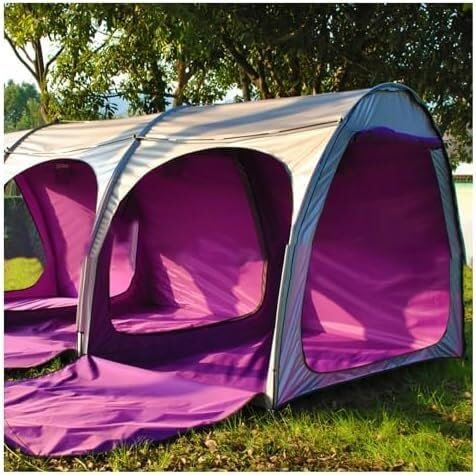 ININOSNP Tessuto Oxford Resistente agli Strappi Tenda da Bicicletta for Tenda da Bicicletta può Essere giuntata Coperture for Biciclette Deposito Esterno Impermeabile con Doppie Porte(Purple)