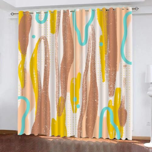 Generisch Thermovorhang Kälteschutz Streifenvorhang H280 x B140 cm, Verdunkelungsvorhänge für das Schlafzimmer und Wohnzimmer, hilft bei der Wärmeisolierung und schützt vor Kälte